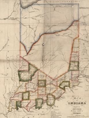 Indiana First State Map